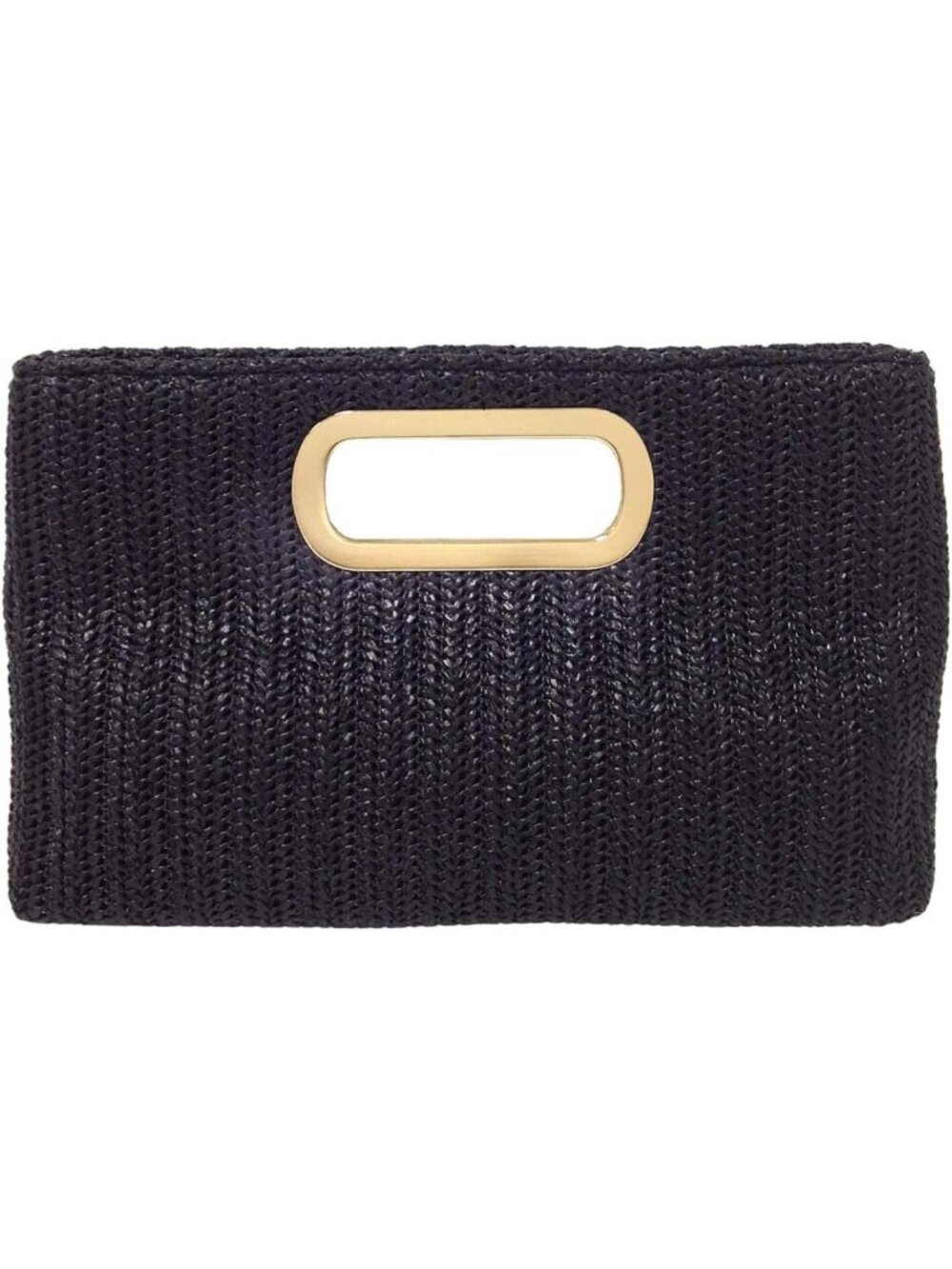Chic Top Handle Straw Clutch Bag - Summer Beach Tote, Boho Style Handbag